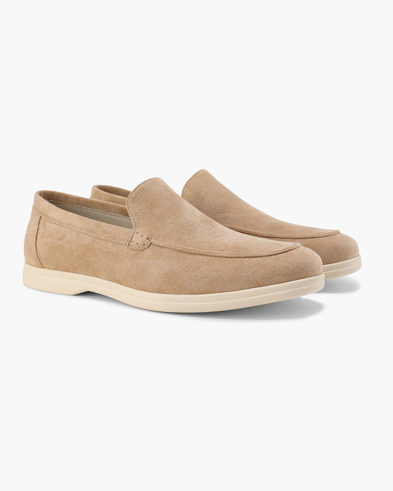 Loafers – Sandfarbenes Wildleder