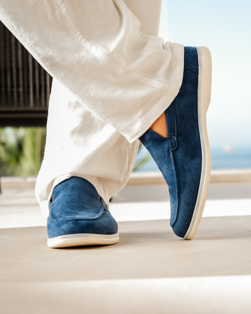 Loafers – Sandfarbenes Wildleder