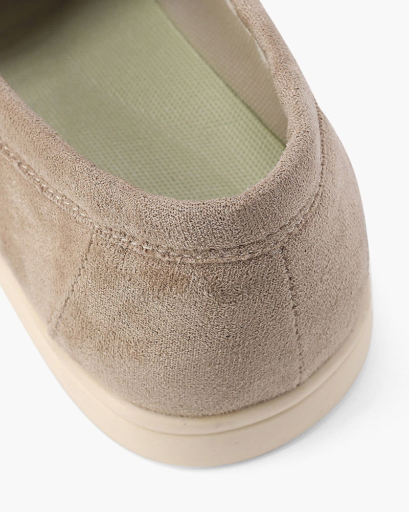 Loafers – Sandfarbenes Wildleder