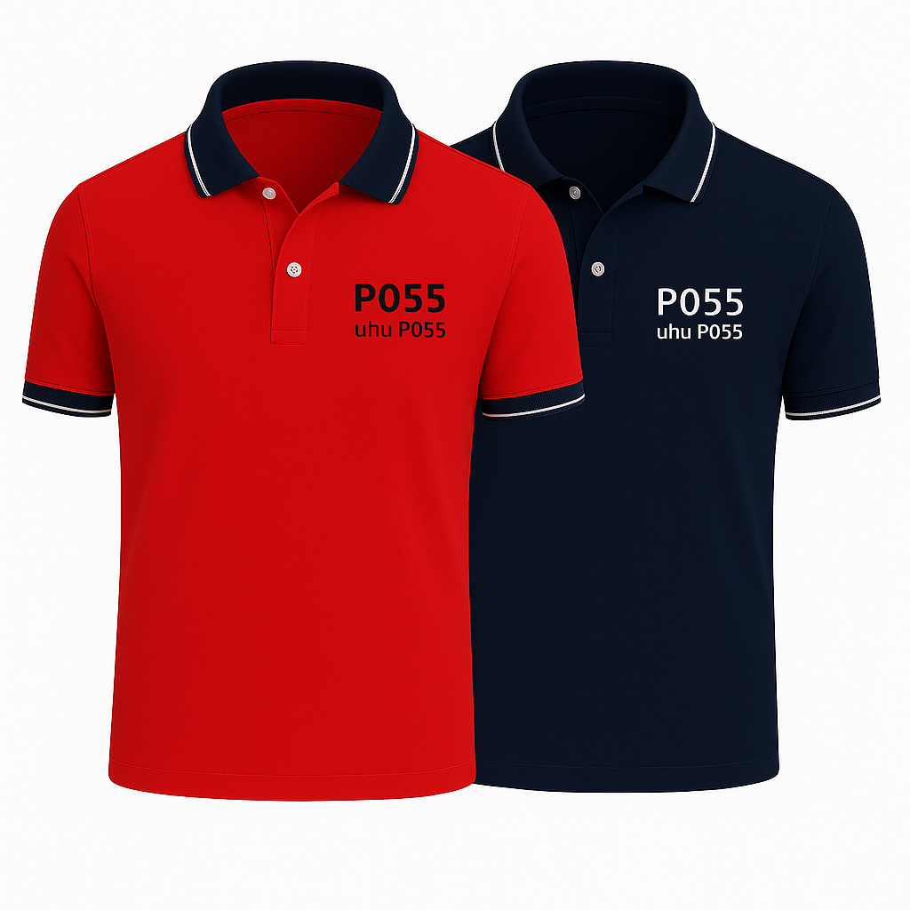 2er-Set klassische Poloshirts