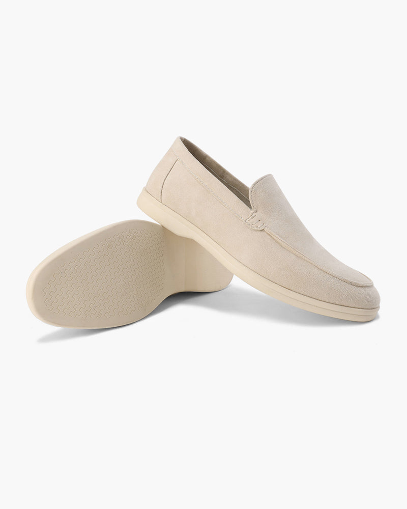 Loafers – Sandfarbenes Wildleder