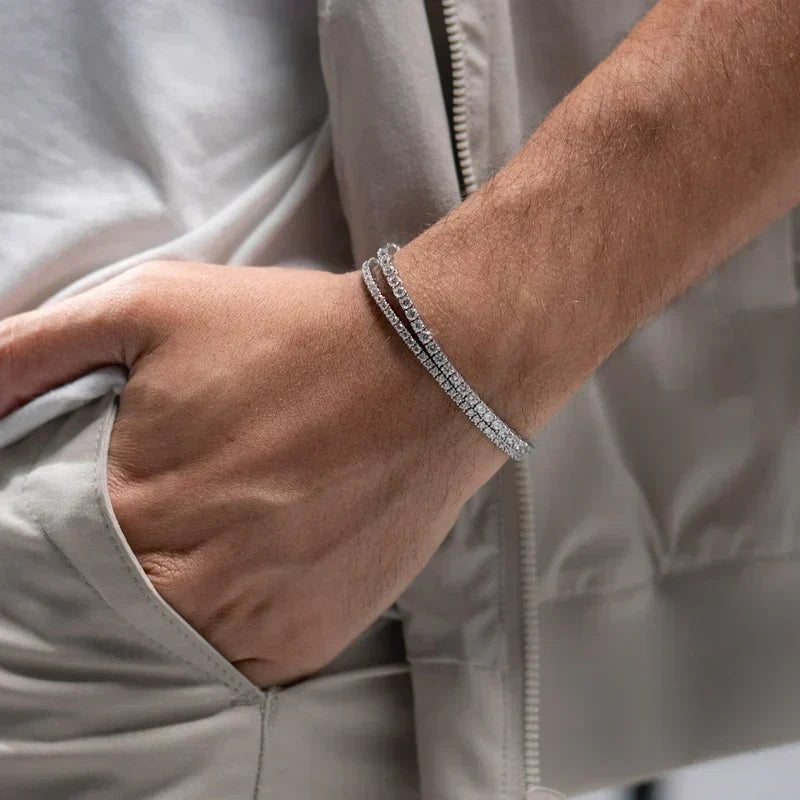 Geflochtenes Armband – Polarweiß