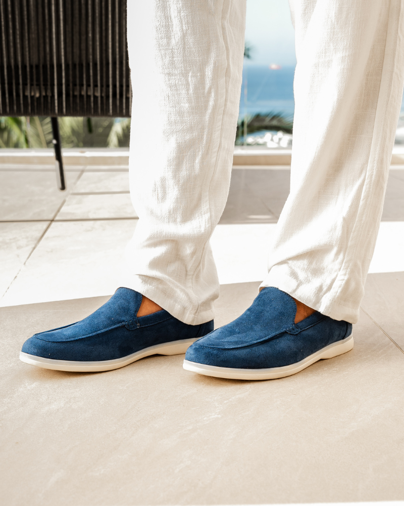 Loafers – Sandfarbenes Wildleder