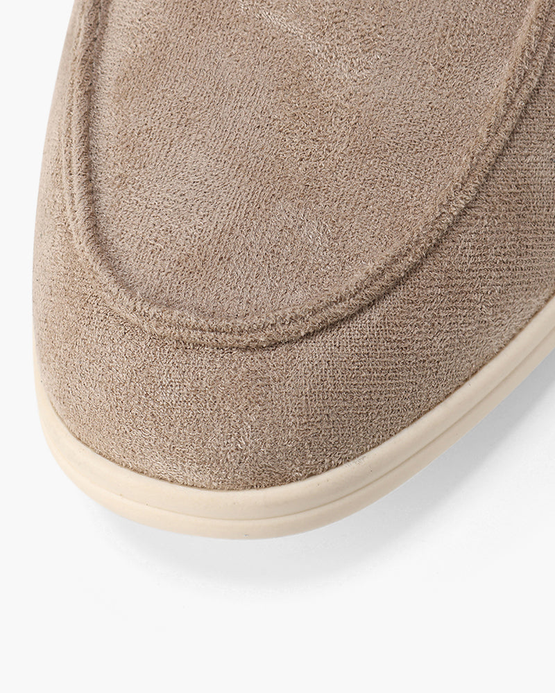 Loafers – Sandfarbenes Wildleder