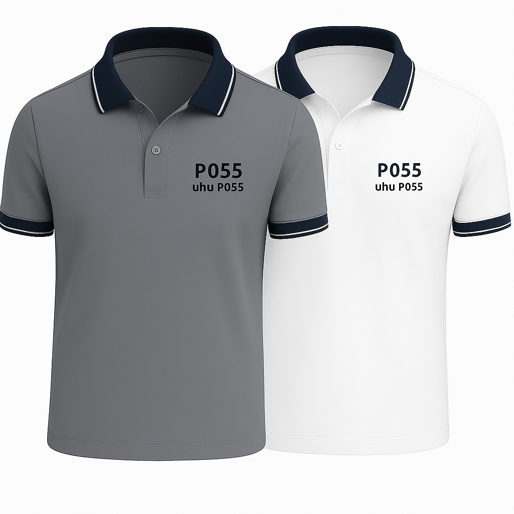 2er-Set klassische Poloshirts