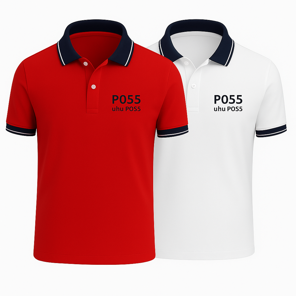 2er-Set klassische Poloshirts