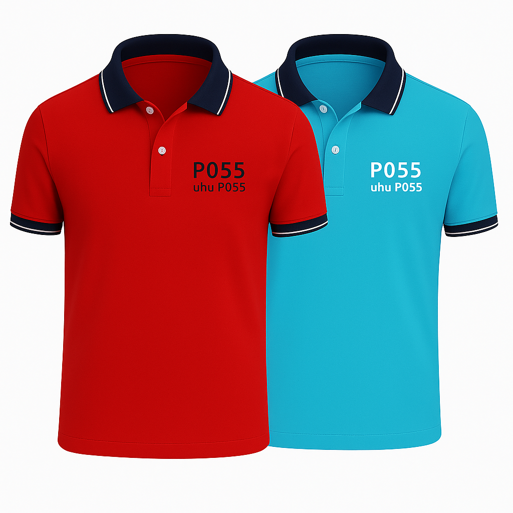 2er-Set klassische Poloshirts