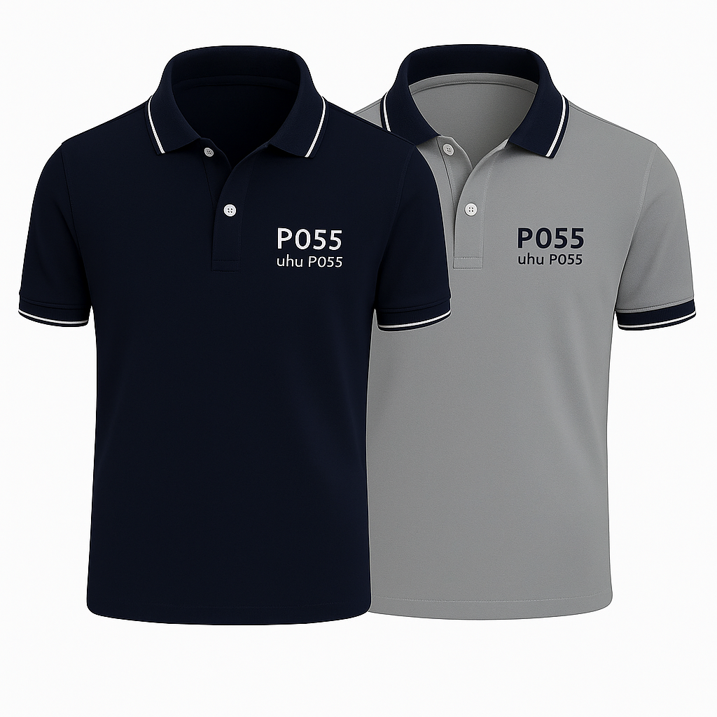 2er-Set klassische Poloshirts