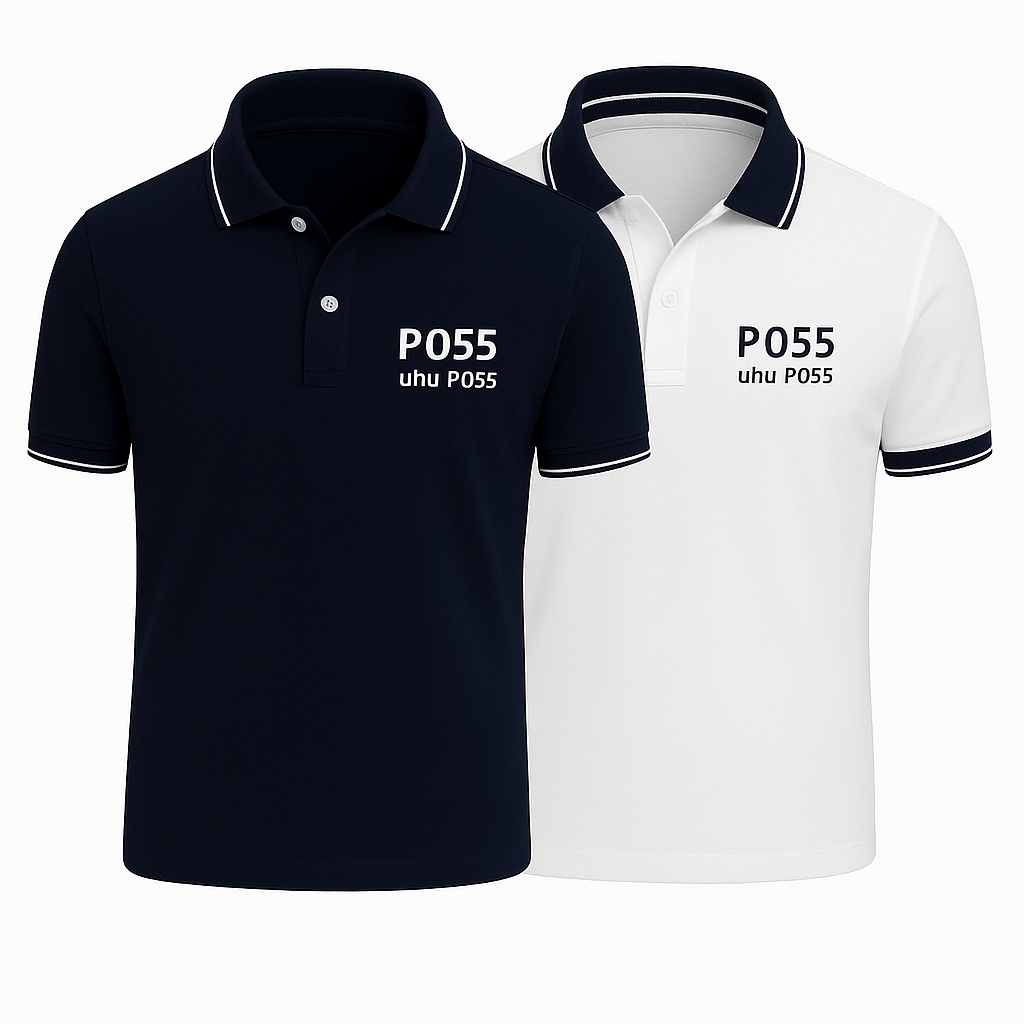 2er-Set klassische Poloshirts
