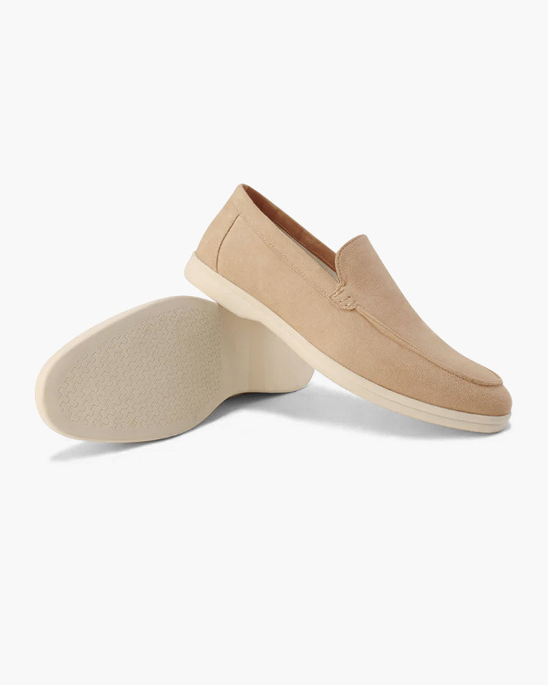 Loafers – Sandfarbenes Wildleder