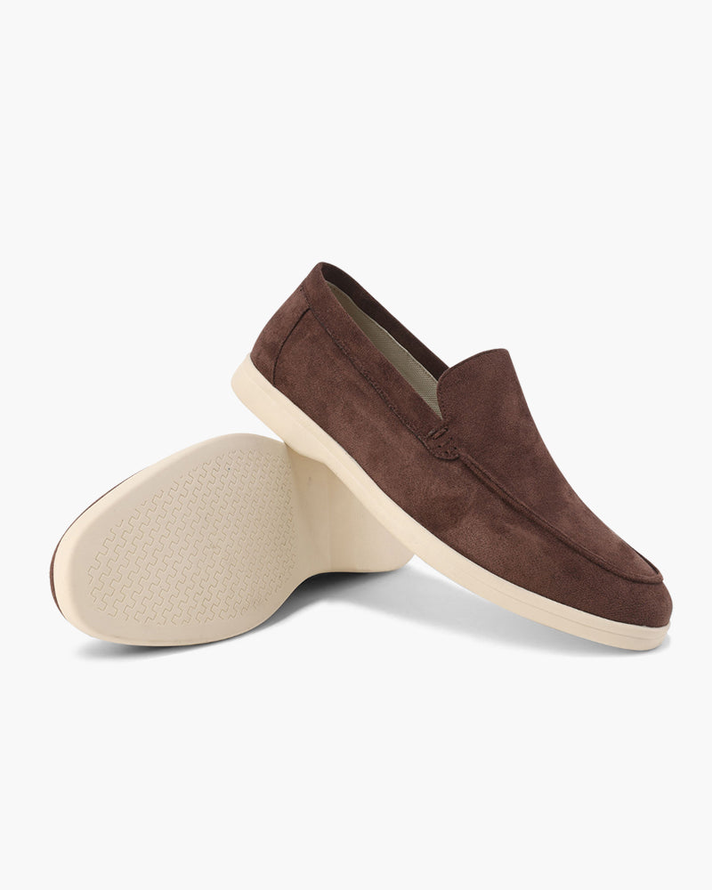 Loafers – Sandfarbenes Wildleder