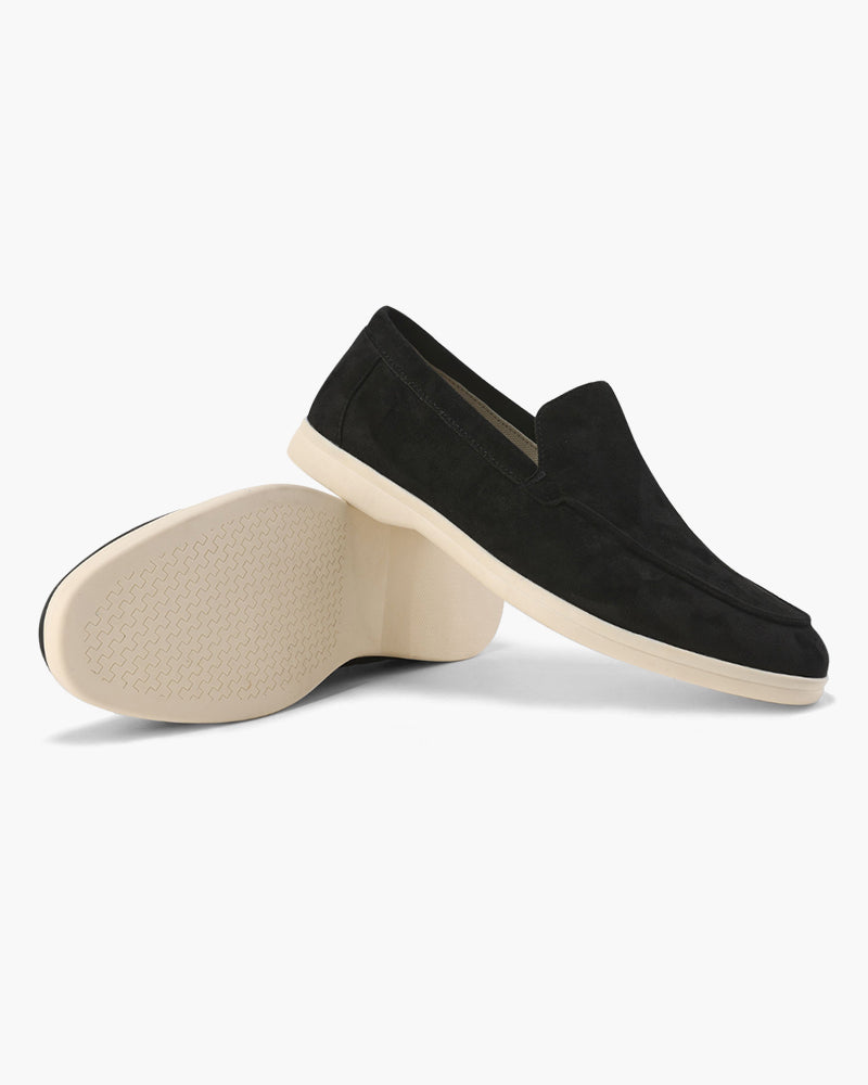 Loafers – Sandfarbenes Wildleder