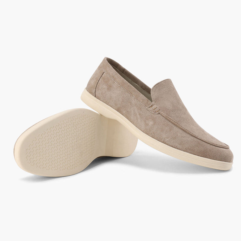 Loafers – Sandfarbenes Wildleder
